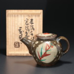 浜田庄司　鉄砂急須 濱田庄司作 赤絵手付窓絵急須 - 古好屋