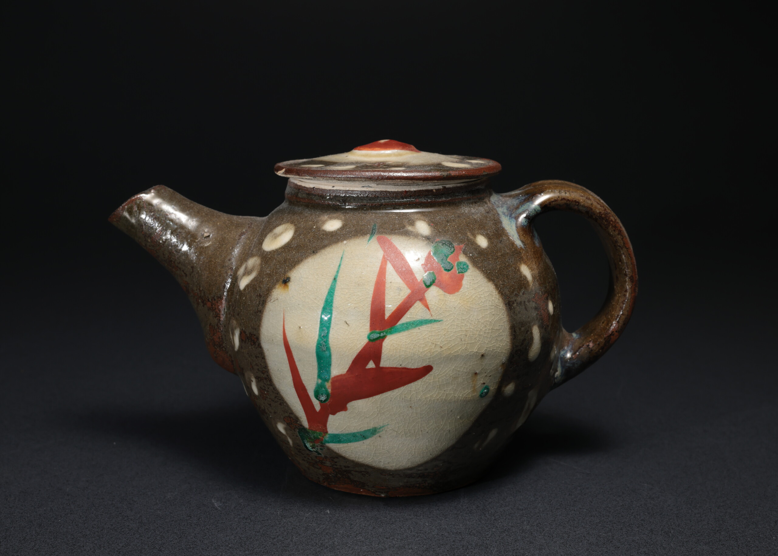 浜田庄司 赤絵急須