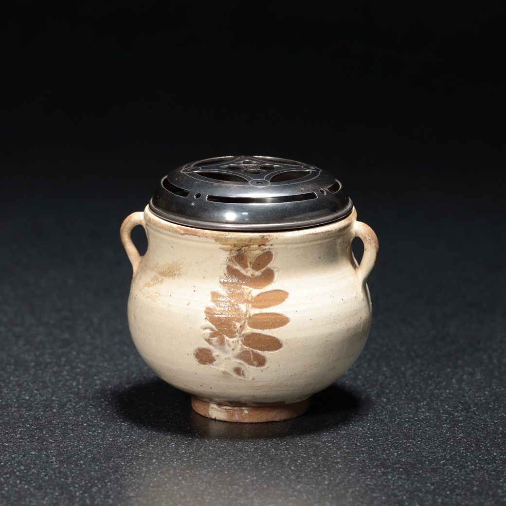 磁州窯葉図香炉